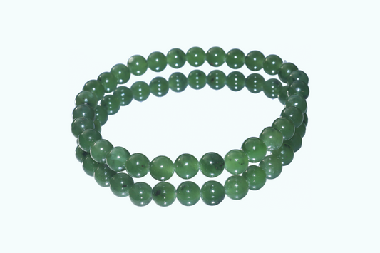 Mini Nephrite Jade Infinity Bracelet