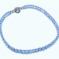 Clear Quartz & Lapis Lazuli Necklace w/ Gold Filled Accents