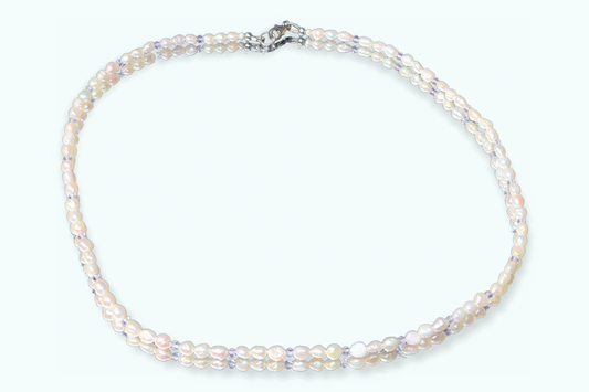 Vintage Pearl & Amethyst Necklace
